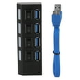 thumbnail image 2 of Puerto de expansión del interruptor del concentrador USB de 4 puertos USB 3.0 de alta velocidad con fuente de alimentación, 2 of 8