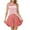 Pink, variant on Womens Summer Knit Dress 2025 Casual Ribbed Short Sleeve Pullover Sweater Dresses Trendy Colorblock Clothes