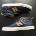 thumbnail image 2 of New Balance 379 Mid Navy/Gold Sour Solution Size 9 sneakers casual preppy, 2 of 6