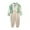 Green, variant on Fall First Day of School Outfits Set Boys Long Sleeve Button Down Shirts Suspender Pants Bowtie Cotton Formal Dresswear 3 Years, Gray