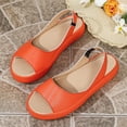 thumbnail image 5 of Women's Sandals Fashion Casual Solid Colors Spring Summer Fish Mouth Flat Heel Sandals 40(7.5), 5 of 9