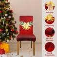 thumbnail image 3 of Christmas Chair Covers Set of 4, Christmas Decorations Stretch Removable Washable Dining Room Chair Protector Slipcovers for Xmas Decor Holiday Party Home Decoracion De Navidad (Christmas 4, 4 PCS), 3 of 6