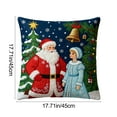 thumbnail image 3 of Eolstice Festive Christmas Pillow Covers with Soft Material and Zipper Closure, Decorative Pillow Cases for Living Room and Bedroom, for Gift Giving, Decor, and Cozy Settings(I), 3 of 6