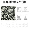 thumbnail image 5 of SHANXI Black Cream Small Flower Decorative Throw Pillowcases Cushion Covers for Sofa Chair Decor 20x20in, 5 of 5