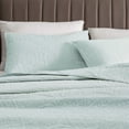 thumbnail image 1 of Great Bay Home Pinsonic Medallion Reversible Quilt Set With Shams  (Full / Queen, Pale Aqua), 1 of 4