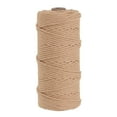 thumbnail image 1 of Unique Bargains 3 mm x 109 Yard Macrame Cord Soft Cotton Colored Macrame Crafts Yarn Rope, Deep Red, 1 of 7