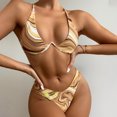thumbnail image 2 of Bañador de bikini con costuras y estampado dividido en la playa para vacaciones de mujer OAVQHLG3B Store  lin121212, 2 of 4