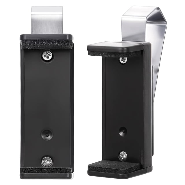 Lot de 2 Clip de Télécommande de Porte de Garage Réglable Noir, Support de Pare-Soleil Universel pour Voiture avec Construction en Acier Inoxydable et ABS, Design Télescopique pour Télécommandes de 45-67mm, Installation Facile Antidérapant