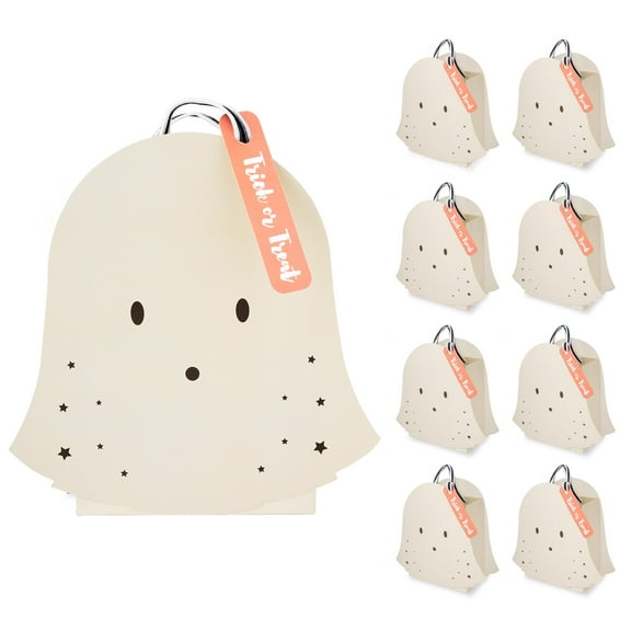 Cheerland Cute Ghost Party Favor Bags, 8 Count, for Halloween Celebration