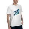 thumbnail image 2 of Blue Dolphin Men's T-Shirt Cotton 100% Summer Tops Fashion Casual Blue Dolphin Short Sleeves for Men Women Round Collar Top Tees, 2 of 6