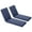 Dark Blue, variant on BPS 72x21x3 Inch Outdoor Chaise Lounge Cushion, Fade & Water Resistant Patio Chair Cushion Set of 2, Olefin Fabric Slipcover Sponge Foam, Dark Blue