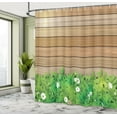 thumbnail image 5 of Ambesonne Floral Shower Curtain, Daisy Flower Garden, 69"Wx84"L, Green Brown, 5 of 5