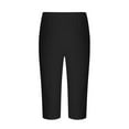 thumbnail image 5 of Cotton Linen Capri Pants for Men Casual Relaxed Fit Capris Knee Length Breathable Pants with Pockets, 5 of 7