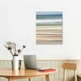 thumbnail image 2 of Creowell  Abstract Beach Canvas Wall Art Decor, Shore Light Grey Paintings Prints, Gallery Wrapped Coastal Pictures Seascape Artwork for Bedroom Living Room Office Decoration 12x16 in, 2 of 5