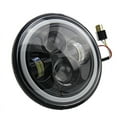 thumbnail image 2 of 1PCS 7" Motorcycle Headlight LED Turn Signal Light For Harley Cafe Racer, 2 of 12