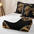 thumbnail image 4 of Erosebridal Leopard Print Bowknot Twin Quilt Set,Girls Cute Bows Twin Coverlet Set For Kids,2-Piece, 4 of 7