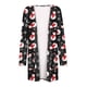 thumbnail image 5 of Pntutb Moda para mujer Abrigo con estampado navideño Cárdigan de manga larga con bolsillo Blusa informal suelta tops Liquidación Pntutb Pntutb-2269, 5 of 6