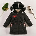 thumbnail image 2 of Mercatoo Kids Girls Puffer Jacket Hooded Padded Parka Coat Winter Warm Windproof Quilted Down Outerwear Cozy Jackets with Pockets, 2 of 4