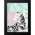 thumbnail image 2 of Medley, Elizabeth 11x14 Black Modern Framed Museum Art Print Titled - Zebra in the Tropics, 2 of 5