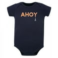 thumbnail image 2 of Little Treasure Baby Boy Cotton Bodysuits 3pk, Anchor Suspenders, 12-18 Months, 2 of 4