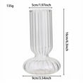 thumbnail image 3 of teapwant MArt Glass Bulb Vase Tall Clear 1 Count, 3 of 4