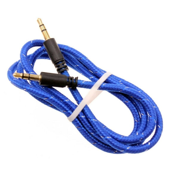 3.5mm Aux Cable Adapter Car Stereo Aux-in Audio Cord Speaker Jack Wire Blue K4J for Motorola Moto X 2 (2nd Gen), Droid Ultra Turbo, Google Nexus 6, G4 Plus, G5S Plus Play E LTE, Maxx 2