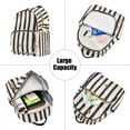 thumbnail image 5 of FORMRS Mini Backpack Purse for Women Travel Daypack Casual Shoulder Bag, Black Abstract Stripes, 5 of 7
