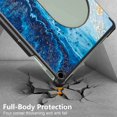 thumbnail image 3 of K-Lion for Google Pixel Tablet 2023 Case, Ultra Slim Foldable Kickstand Back Drop-Proof Shockproof Stand Case Cover for Google Pixel Tablet,Sea, 3 of 11