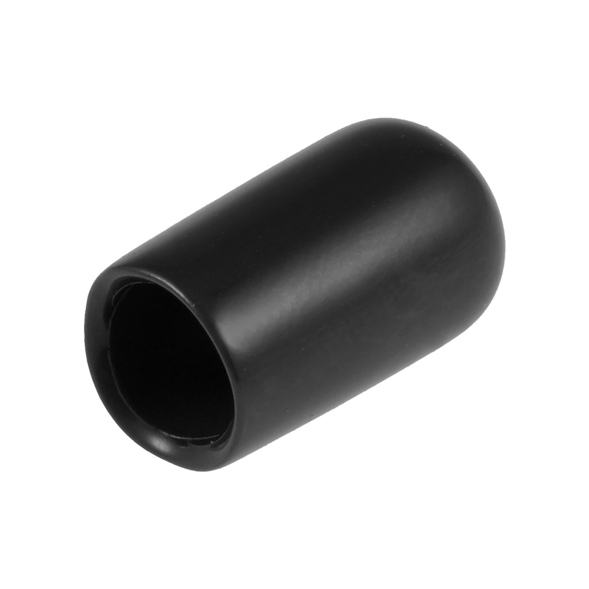 Uxcell 0.26' Round Black Vinyl End Cap Screw Thread Protectors Rubber Cover Caps 200pcs