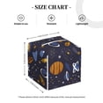 thumbnail image 2 of Leather Tissue Box Cover Square - Galaxy Waterproof Tissue Box Holder Paper Case Organizer Dispenser for Modern Home Office Room Home Bathroom Decor, 2 of 7