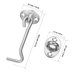 thumbnail image 2 of Gate Latch Hook and Eye Latches for Window Door and Garage Stainless Steel Silver for Security 4Pcs, 2 of 4