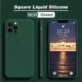 thumbnail image 2 of Original Square Liquid Silicone Phone Case For iPhone 15 14 13 12 11 Pro Max Mini XS Max X XR 8 7 Lens Protection Cover Coque, 2 of 5