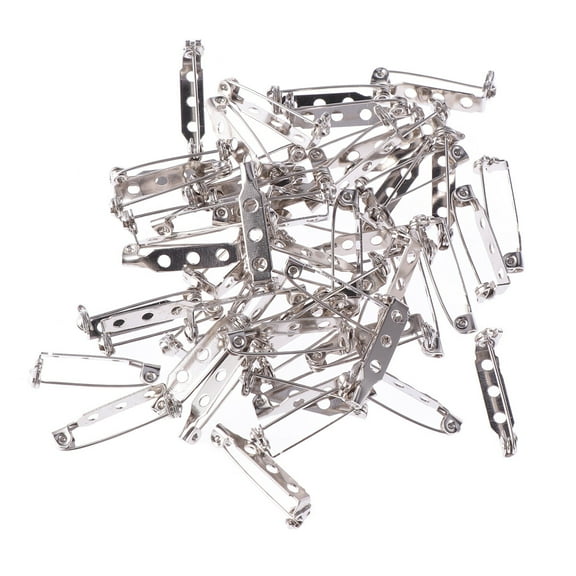 40 PCS Safety Pins DIY Jewelry Accessories Quilt Accessories Brooch Base Pin Fastener Home Pin Pin Fastener