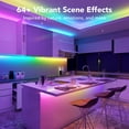thumbnail image 3 of Govee 24.6' Wi-Fi RGBIC Strip Light with A19 Wi-Fi 1200LM RGBWW LED Smart Light Bulb, Dimmable, Color Changing, 85W Equivalent Bulbs, 3 of 5