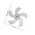 thumbnail image 2 of CATIEBYE Black Plastic Table Fan Blades Replacement Fan Accessories Easy to Install, 2 of 8
