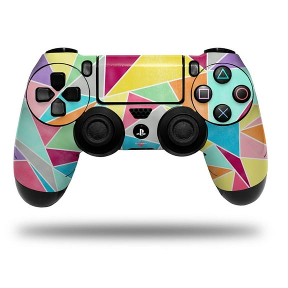Skin for Sony PS4 Dualshock Controller PlayStation 4 Original Slim and Pro Brushed Geometric (CONTROLLER NOT INCLUDED)