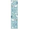 thumbnail image 2 of SAFAVIEH Carousel Kids World of Planets Runner Rug, Teal/Ivory, 2'3" x 6', 2 of 11