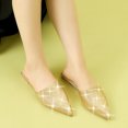 thumbnail image 2 of BLISSFUL STEP Women's Glitter Pointed Toe Slide Flats Mules, 2 of 5