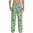 thumbnail image 6 of Mens Pajama Pants, Green Cute Avocado Soft Sleep & Lounge Pants for Men, Cuteness Casual PJ Bottoms Pants with Pockets, 6 of 7