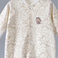 thumbnail image 4 of sdbrld Baby Pajamas Unisex Preemie Sleeper Newborn Long Sleeve Romper Bodysuit Infant Boys Fall Winter Clothes 0 3 6 9 12 18 Months Beige Sizes 0-3 Months, 4 of 4