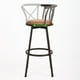 thumbnail image 3 of Banco de Bar Giratorio Marron FurnitureR Industrial, 3 of 7