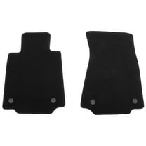 Ikon Motorsports Front Nylon Floor Mats Liner Fits 2023-2025 Nissan Z, OE Fitment Style Anti-Slip Carpets Replacement Black 2PCS