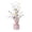 Pink, variant on Easter Egg Pearl Tree Figurine - Artificial Flower & Berry Decorative Centerpiece, Multicolored Foam Ornaments with Wrapped Base, Tabletop Easter Display