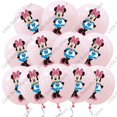 thumbnail image 5 of Globos de látex de Minnie Mouse de 12 pulgadas, 10, 20 y 30 unidades, suministros para fiestas, globos de Minnie rosa para decoración de fiestas de cumpleaños, 5 of 5