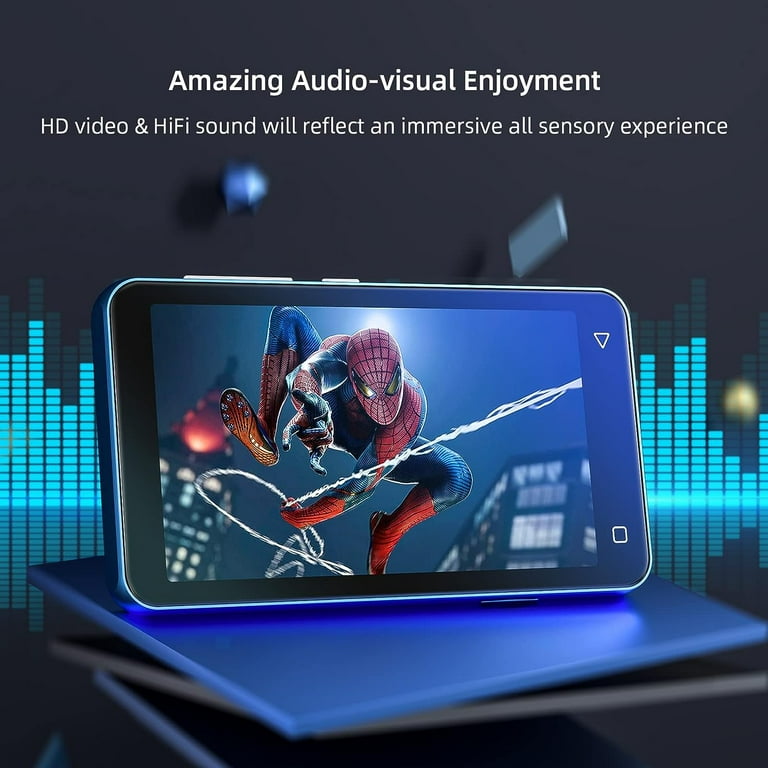 80 GB MP3-speler met wifi, bluetooth, 4 inch IPS touchscreen, muziekspeler voor kinderen, Android MP4-speler met Spotify, Audible, Music, Deezer, Play Store