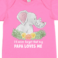 thumbnail image 4 of Inktastic I'll Never Forget That My Papa Loves Me with Cute Elephants Boys or Girls Baby Bodysuit, 4 of 5