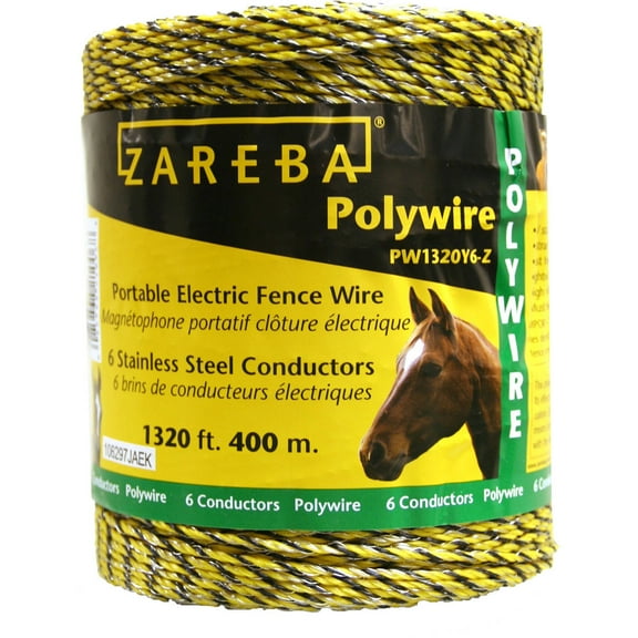 Zareba 1320 feet Polywire with 6 Conductors for Electric Fencing