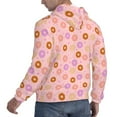 thumbnail image 6 of Fotbe Men's Hoodie with Donuts Pattern - Kangaroo Pocket Pullover Hooded Sweatshirt, Perfect for Daily Wear, Travel, and Home-4X-Large, 6 of 7