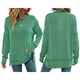 thumbnail image 3 of Sudaderas Holgadas de Larga para Mujer, de Canalé, con Abertura Lateral y Dobladillo Alto y Bajo, para Otoño Verde M, 3 of 7