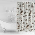 thumbnail image 4 of 72x78 Inch Shower Curtain Vintage Western Bathroom Decor Waterproof Fabric Bathtub Bath Curtains Decorative Retro Art Horse Cowboy Farmhouse Extra Long Shower Curtain Set with Hooks, 4 of 6